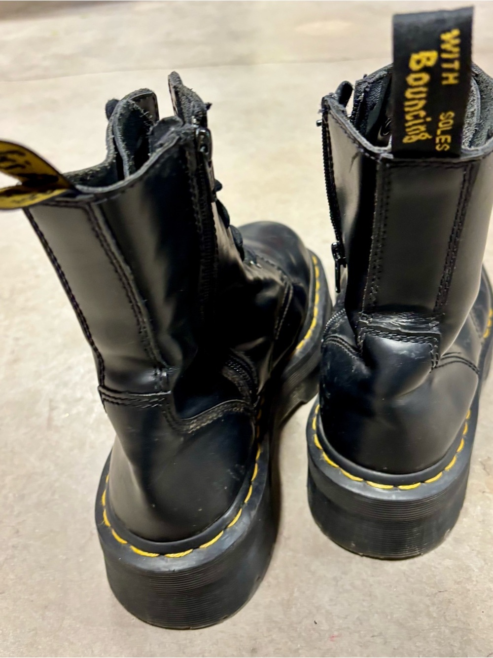 Dr. Marten’s Jadon Smooth Leather Platform Combat Boots - Picture 3 of 15